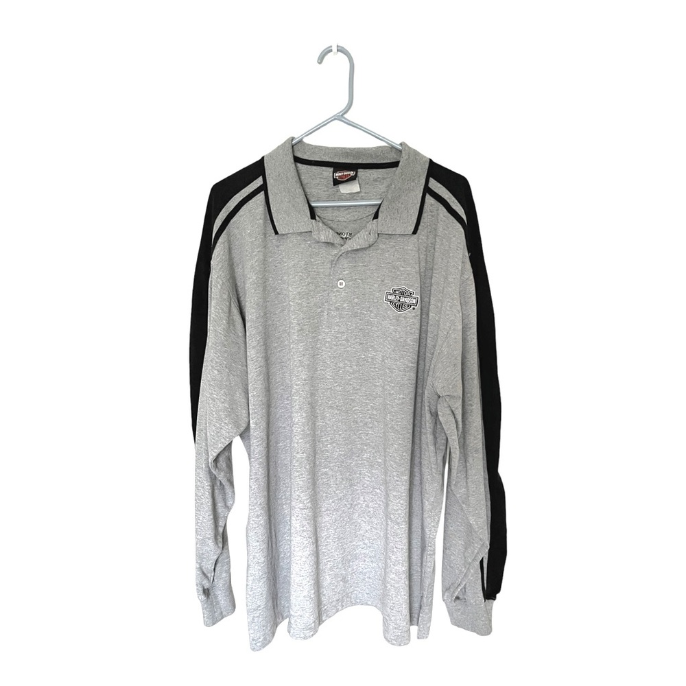 Vintage Harley Davidson Long Sleeve Polo